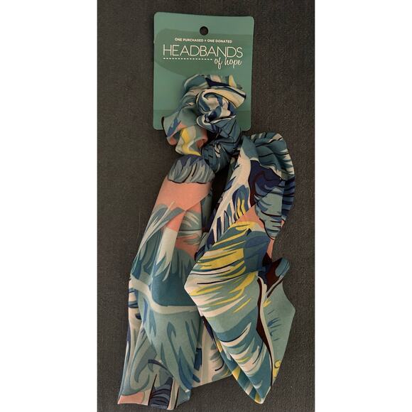 Headbands of Hope - Cabo Wabo Darling Scrunchie Tropical Print - NEW - Picture 4 of 5